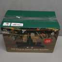 COOLWUFAN Musical Rotating Christmas Tree Stand with Remote Control, 360-Degree Tree Stand Base for Up to 9FT & 120lb Artificial Trees, 6 Built-in Electrical Outlets Xmas Revolving Tree Holder