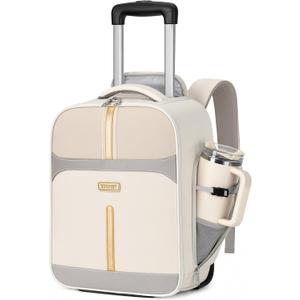 Ytonet Rolling Backpack for Women, 15.6 Inch Laptop Backpack with Wheels, Large
