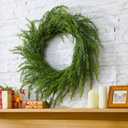 Wavwavw 31" Christmas Large Cedar Wreath for Front Door