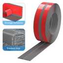 Elvone Stair Nosing, Rubber Edging Guard Trim Self Adhesive, Vinyl Staircase Step Edge Protector for Outdoor & Indoor(20 FT, Grey)