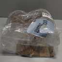 Suclain 3 Pcs Glass Coffee Container with Wooden Lid Spoon Shelf Labels Clear Airtight Jar Food Storage Canister Set for Sugar Spice Coffee Bean Holder Housewarming Gift(13.5,20,25 oz,Acacia Brown)