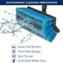 DSV Standard Car Wash Brush with 50'' Long Handle, Car Cleaning Brush with Hose Attachment, Car Brushes for Washing 10'' Soft Bristles for Scratch-Free Cleaning Auto, Truck, Boat, Floor and More
