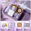 8 Pcs Christmas Pastor's Wife Appreciation Gifts Box with Glass Cup Candle Bracelet Hair Scrunchy Card Christian Religious Inspirational Thank You Gifts for Pastors Bishop Wife Women(Purple)