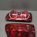 Boine Tail Light Compatible With 2007 2008 2009 Dodge Ram 1500 2500 3500 Driver and Passenger Side Red Lens Rear Light Brake Lamps Replaces 55277303AC, 55277302AC