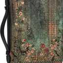 Bible Cover Case for Women PU Leather Woman Book Carrying Bag Bible, Protective Bible Organizer Holder Bag with Handle and Zippered Pocket, Christian Gift for Lady Girls (Boho Floral, XXL)