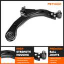 2 Pcs Lower Left Right Control Arms + Ball Joint Suspension Kit Fit for Chevrolet Cobalt 2005-2010, HHR 2008-2010, for Pontiac G5 2007-2008, Pursuit 2005-2006, for Saturn Ion 2005-2007,K620302 K620301