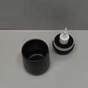 Bosilunlife Ceramic Foaming Soap Dispenser - 12Oz Matte Black Foam Hand Soap Dispenser Bathroom Countertop Kitchen Dish Soap Pump Dispenser Liquid Wash Dispenser for Bathroom