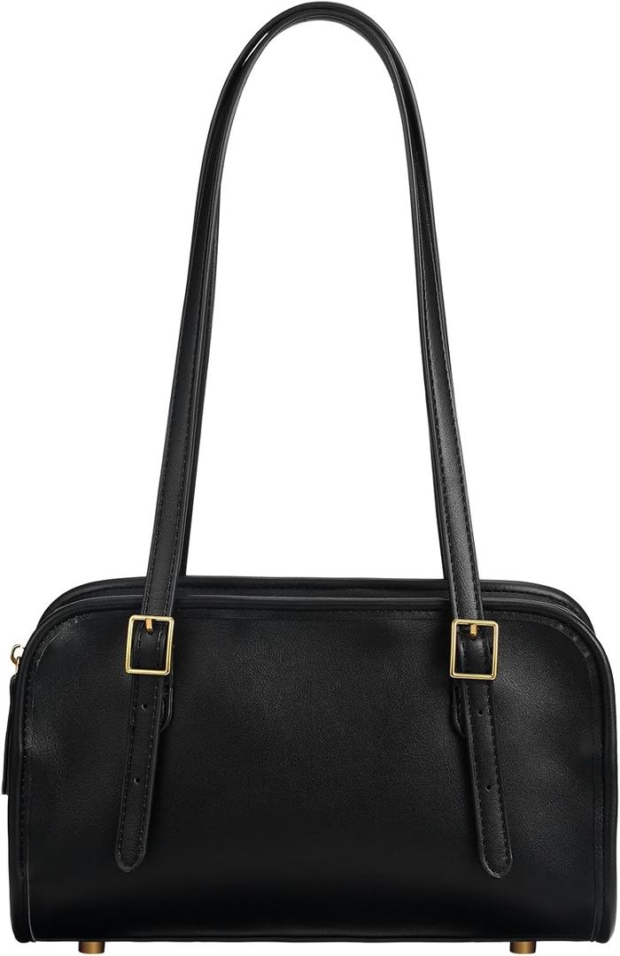 Swing Zip Shoulder Bag (Black)