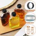 Patelai 16 Pcs 200 ml Small Glass Bottles with Caps Bulk 6.8 oz Mini Clear Flask Liquor Bottles Empty Alcohol Shot Bottling DIY Wedding Gift for Syrup Potion Juice Wellness Vodka Beverages Whiskey Oil