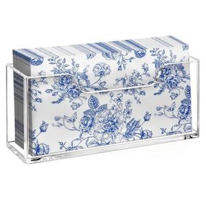 Acrylic Guest Towel Holder for Bathroom, Clear Waterproof Splashing Vertical Napkin Holder for Kitchen, Disposable Hand Towel Holder, Modern Dining Table Napkin Tray for Home, Hotel, Office, 2.3"D x 9"W x 3.9"H
