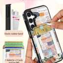 Shorogyt for Galaxy A15 5G Cute Kawaii Leather Phone Case - Compatible with Magsafe Wallet Magnetic Credit Card Holder Fashion Collage Design Phone Cover for Women Girls, Fits 7 Cards