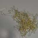 Jenaai 50 Pcs Doll Clothes Hanger 2.56 in Metal Gold Doll Outfit Hanger Mini Clothes Hangers for Wardrobe, Dresses, Skirts, and Accessories