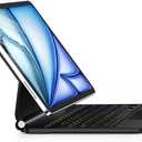 [Upgraded] Keyboard Case for iPad Air 13 inch (M4/2026 /M3 2025/M2, 2024),iPad Pro 12.9 inch (3/4/5/6th Gen)Easy-Set Magnetic Floating Cantilever Stand Backlit Keyboard with Multi-Touch Trackpad