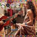 OPELETNNT 60 Pcs Hispanic Heritage Month Decorations Slap Bracelets Party Favors, Latin American Spanish Classroom Decorations Rewards Prizes School Supplies Decor(6 style)