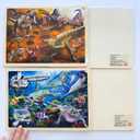 QUOKKA 4SET Puzzles for Kids Ages 4-6 - 36 Pcs Wooden Toddler Realistic Montessori Puzzles Ages 3-5 - Land, Sea, Desert, and Sky Dinosaurs Learning Games for Boys and Girls 4-8 Year Olds