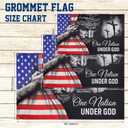 FLAGWIX 3x5 Patriotic American Flags for Outside, One Nation Under God American Jesus Flag - Double Sided, Heavy Duty Canvas, Fade Resistant - Home Decor Indoor, Outdoor Decor Flag with Grommets
