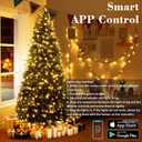 BrizLabs Color Changing Christmas Lights, 262ft 800 LED Smart Christmas String Lights Work with Alexa & Google Home, Warm White & Multicolor WiFi Xmas Tree Light Music Sync for Xmas Tree Home Decor