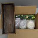 Easter Centerpiece Table Decorations for Table Runner Farmhouse Coffee Table Decor with Wood Tray and Led Light Table Centerpieces for Dining Room Kitchen Living (Green)