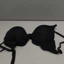 HACI Backless Low Cut Push Up Bras(Black, 38D)