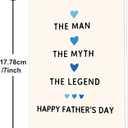 4 x Fathers Day Card, Funny Fathers Day Cards Gifts Decorations for Dad from Daughter Son, Happy Father's Day Card for Husband Boyfriend, Father's Day Cards Gifts Ideas from Wife
