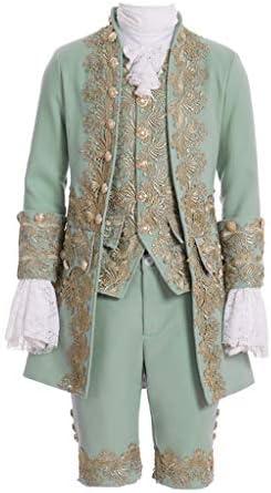 1791's lady Men's Victorian Fancy Outfit 18th Century Regency Tailcoat Vest Halloween Costume Small