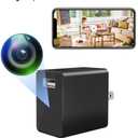 Small Wireless Camera with USB Charger - Full HD 1080P - Mini Security Cam for Indoor Use - Cloud Storage