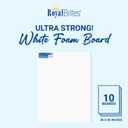 Royal Brites Premium White Foam Board 30 x 40, Sturdy & Lightweight 3/16" Thick Board for Art, Work Presentations, & School Projects, Pack of 10