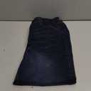 Mens Elastic Waist Jeans Relaxed Fit Stretch Denim Pants Straight Leg Jean with Zipper (Medium, Dark Rinse)