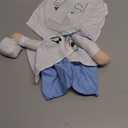 NACOCO Dog Cat Doctor Costume Pet Doctor Clothing Halloween Jeans Outfit Apparel (M) (Medium (Pack of 1))