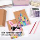 100 Pack A5 Ruled Lined Kraft Notebooks Bulk, Journaling Notebooks, Soft Cover Composition Notebook, 8.3x5.5 Inches 60 Pages Travel Journal Notebooks Set for Work, School, Student, Kids, Writing