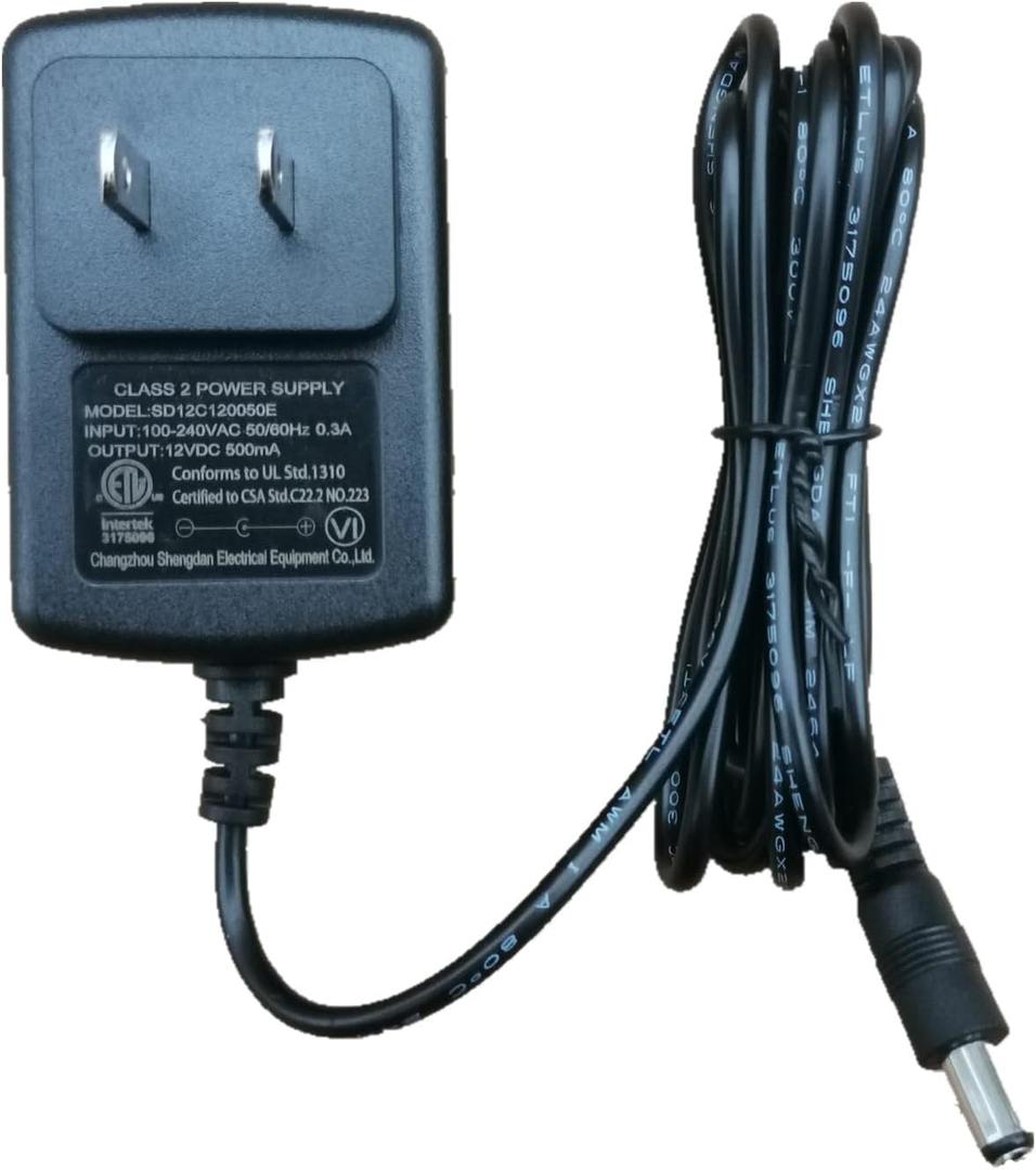 12 Volt Battery Charger for Ride On Toys 12V500mA Kids Ride On Car Charger for Wrangler SUV Kid Trax Dynacraft Toy Car 12v Universal Charger Baby Electric Battery Power Supplies