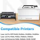 58A Toner CF258A Toner Cartridge Black Compatible with HP 58A 58X CF258A CF258X CF258 Ink Cartridge with Chip for Laserjet MFP M428fdw M428dw M428fdn Pro M404n M404dn M404dw M404 Printer(2 Pack)