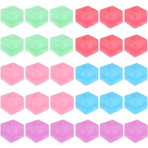 Hooqict 20Pcs Stress Cube Squishy Stress Balls Fidget Toys Square Squeeze Ice Cube Sensory Toys for Kids Adults Mini Squishies Stress Relief Party Gift Bag Fillers Birthday Goodie Bag Stuffers