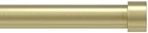 Umbra Cappa Curtain Rod – 1-Inch Drapery Rod Extends from 36 to 66 Inches, Includes 2 Matching Finials, Brackets & Hardware, Brass