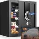 2.0 Cuft Biometric Safe Box, Fireproof Safe for Home with Digital Keypad and Spare Keys, Safety Box for Money, Documents, and other Valuables
