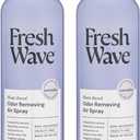 Fresh Wave Lavender Odor Eliminator Spray & Air Freshener, 8 oz. | Pack of 2 | Non-Aerosol, Fine Mist | Safer Odor Relief | Natural Plant-Based Odor Eliminator | For Furniture, Fabrics & Trash