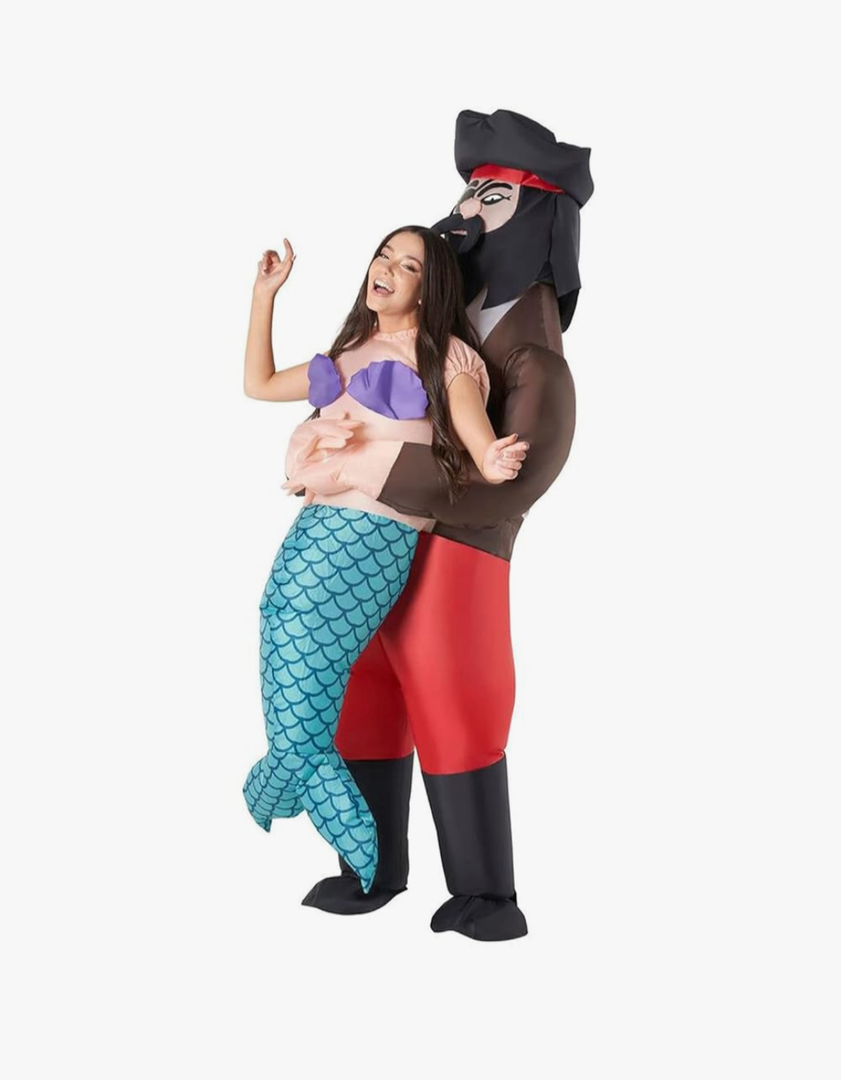 Morph Costumes Inflatable Mermaid Costume for Men and Women, Pirate Theme Inflatable Outfit for Parties and Events, One Size