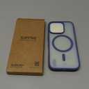 SUPFINE Magnetic for iPhone 16 Pro Case (Compatible with MagSafe) (Military Grade Drop Protection) Slim Translucent Matte Shockproof with Anti-Fingerprint Phone Case,Lavender Gray
