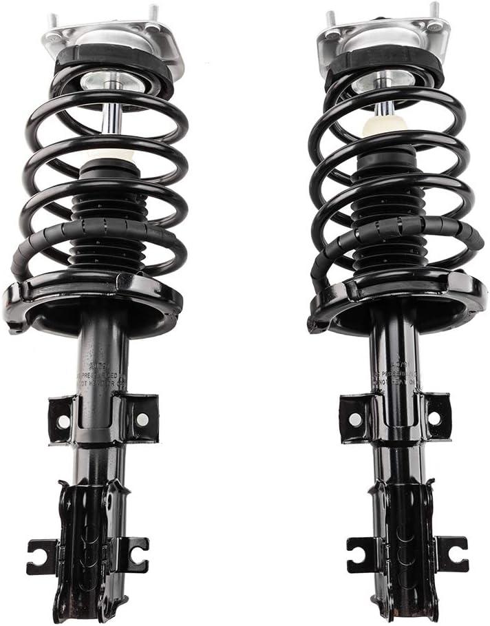 Front Struts w/Coil Springs Assembly Shock Absorbers Replacement for 2001-2009 Volvo S60 1999-2006 Volvo S80 2001-2007 Volvo V70 11861 11862 Set of 2