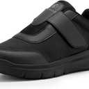 FitVille Diabetic Shoes for Men Extra Wide Width, Swollen Feet Shoes for Diabetics Pain Relief(Black, XX-Wide 9.5)