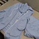 Fixmatti Women Sweatsuit 2 Piece Tracksuit Full Zipper Hoodie Sweatshirt Sweatpants Matching Sweat Sets with Pocket Light Blue M