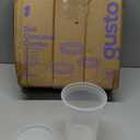 GUSTO To Go Food Containers with Lids [8 oz, 16 oz, 32 oz - 48 Count] - Deli Plastic Food Storage Containers with Lids for Meal Prep, Leftovers, and Freezer Storage - Formerly Comfy Package