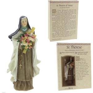 Roman Giftware Inc., Patrons & Protectors, 4" H ST Therese of LISIEUX,Religious, Inspirational, Durable (1x1x4)