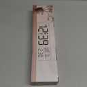 Peakeep Large Display Digital Alarm Clock for Bedrooms, Date Day of Week Calendar Desk Table Clocks for Living Room Office, Dimmable Plug in Electric Clock, 5 Volumes, Loud, Auto DST (White and Green)