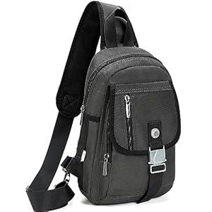 NICGID Sling Bag Chest Shoulder Backpack Crossbody Bags for Tablet Laptop Outdoor Hiking Men Women (Army Green-2629)