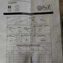 6FT Heavy Duty Sliding Barn Door Hardware Kit（1x Floor Guide, 1x Pull Handle Set &5FT Track Kit for 34"~36" Wide Single Door）, Smoothly Quietly, Easy Install (No Door)