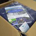 24FT Round Winter Pool Cover 500D Extra Thick Above Ground Pool Cover Above Ground Pool Protection with Winch and Cable Royal Blue
