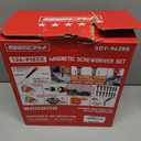124-Piece Magnetic Screwdriver Set with Plastic Racking, Precision Screwdrivers, Magnetizer, Demagnetizer, Allen Keys, Nut Drivers, Ratchet Handles, Sockets & More - DIY Tools for Men, Tools Gift