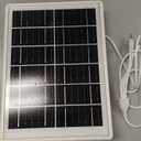 8W Solar Panel Built-in with SANYO 13200mAh Battery for Security Camera Outdoor, 3in1 Plug Charger Panel for Trail Hunting Camera, Support Emergency Power for Camping Hiking Lights, Phones, Tablet PC