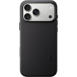 MOFT for iPhone 17 Pro Max Case- MOVAS Snap Case, MagSafe Compatible, Soft-Touch Vegan Leather, Classic Minimalist Design, Lightweight, Stain-Resistant & Camera Protection, Jet Black